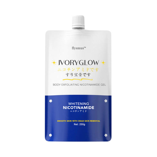 flysmus™ IvoryGlow Körper-Peeling-Gel mit Nicotinamid