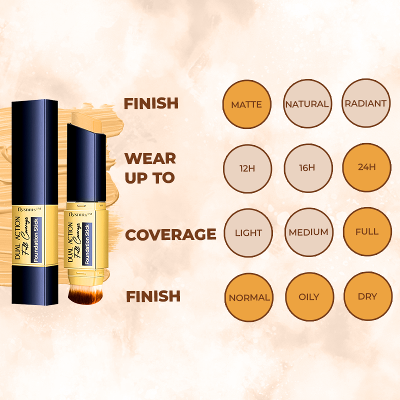 flysmus™ Dual Action Full Coverage Foundation-Stift