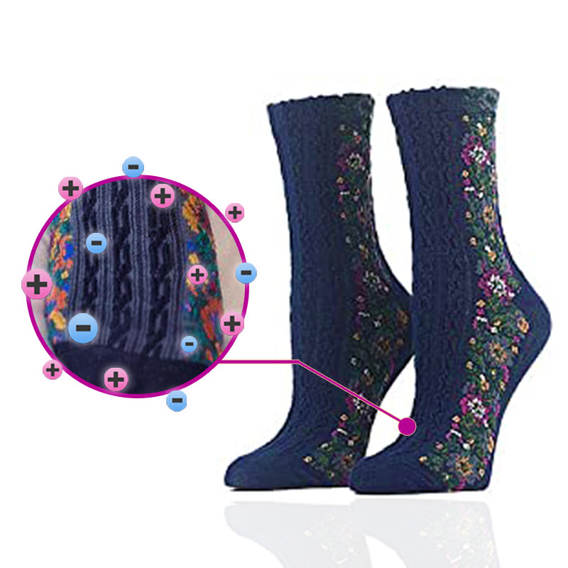 IonFit™ HeatDetox Floral Socken